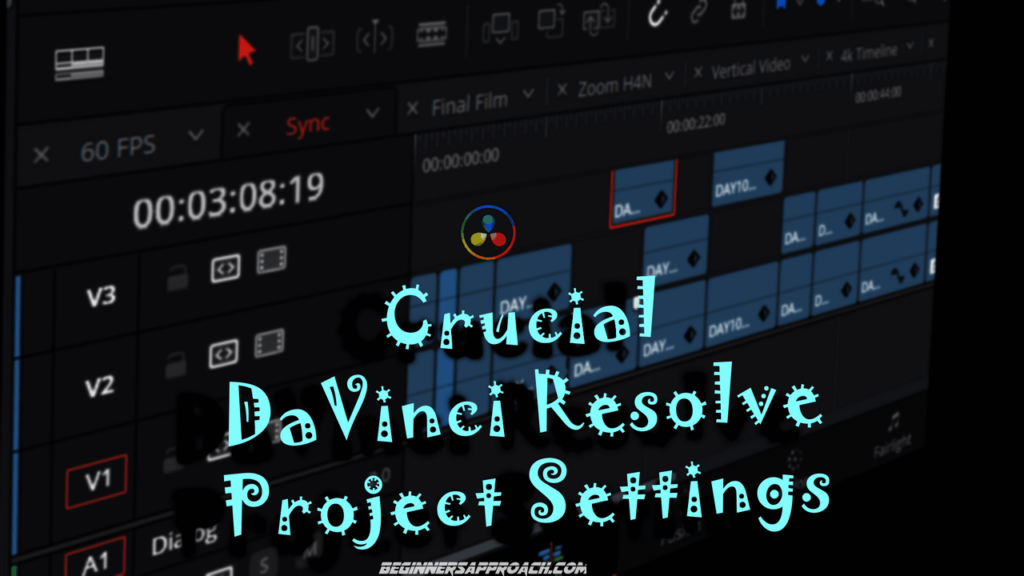 featured DaVinci Resolve Project Settings