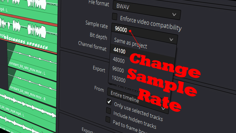 Featured Change Audio Sample Rate DaVinci Resolve Beginners Approach