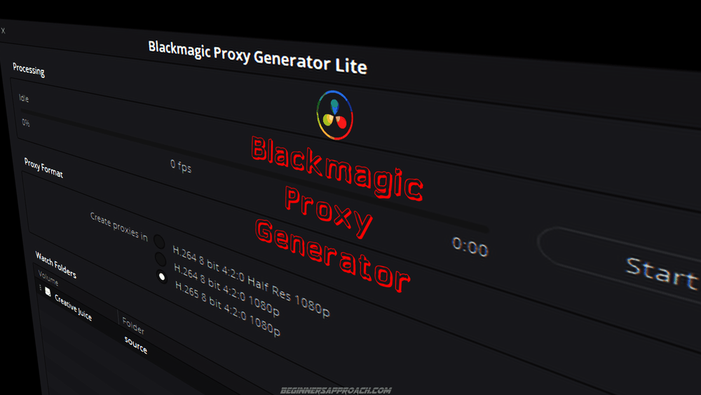 Featured Blackmagic Proxy Generator