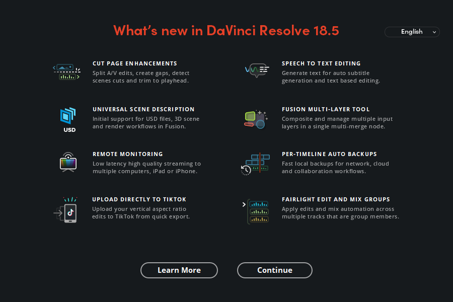 davinci resolve 18.5 - what's new