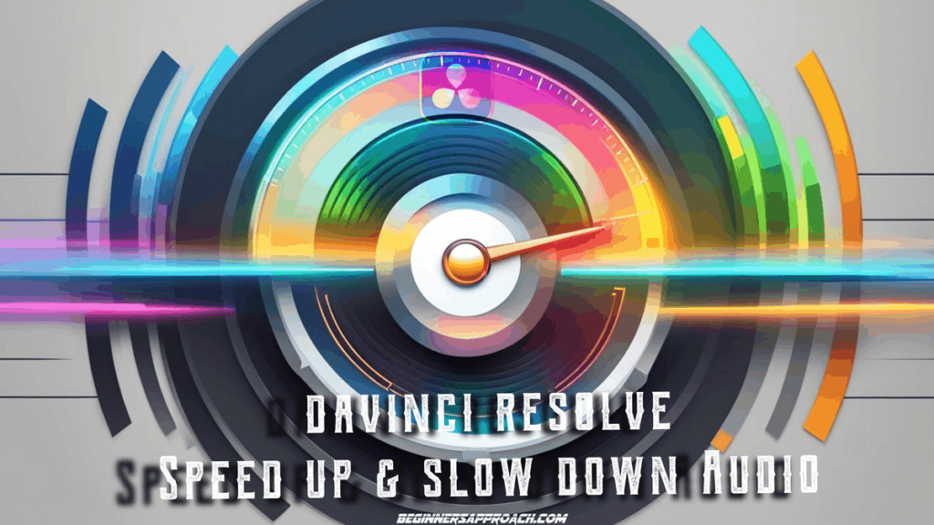 davinci resolve speed up slow down audio