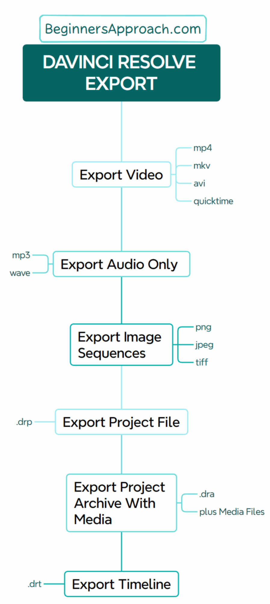 how to export in davinci resolve - export video, export audio only, export image sequence, export project, export project archive with media, export timeline
